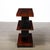 1930s Art Deco Machine Age 3-Tier Walnut Side Table W/ Black Lacquer Round Support For Sale - Image 5 of 14