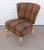 Textile Cocktail Side Chair Mid Century Modern Plaid For Sale - Image 7 of 13