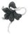 10 Carat Diamond Gold Flower Brooch 17k Black & White Large Pin For Sale