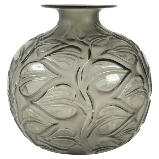 Vintage Grey Sophora Vase by René Lalique For Sale - Image 6 of 6