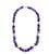 1980s Amethyst and Sterling Silver Hand Knotted Beaded Necklace For Sale - Image 5 of 5