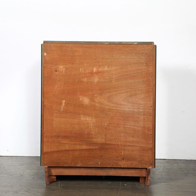 Art Deco Directoire Style Walnut, Mirrored & Reverse Etched Detail Bar Cabinet For Sale - Image 18 of 18