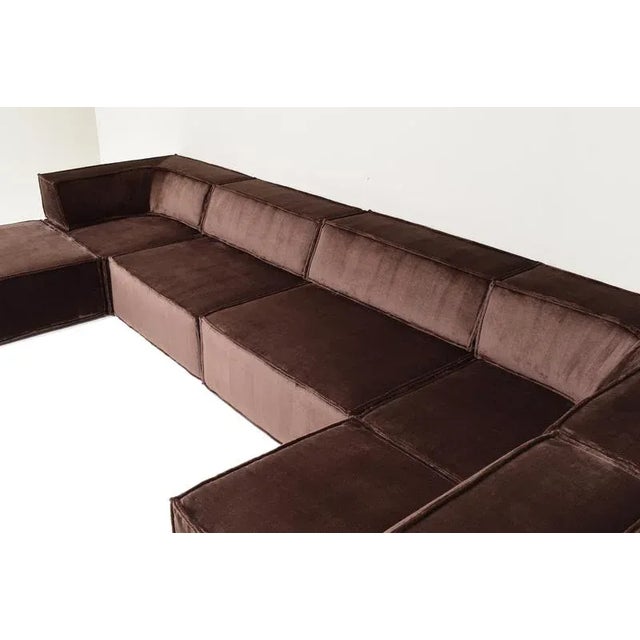 Chocolate Brown COR Trio Sectional Sofa, 1972, Set of 11 For Sale - Image 3 of 18