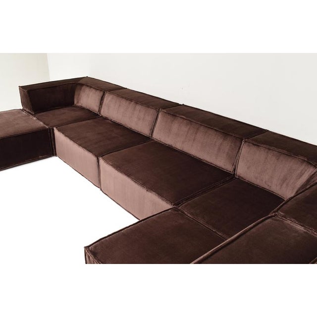 Chocolate Brown Cor Trio Sectional Sofa, Germany, Switzerland, 1972, Set of 11 For Sale - Image 3 of 18