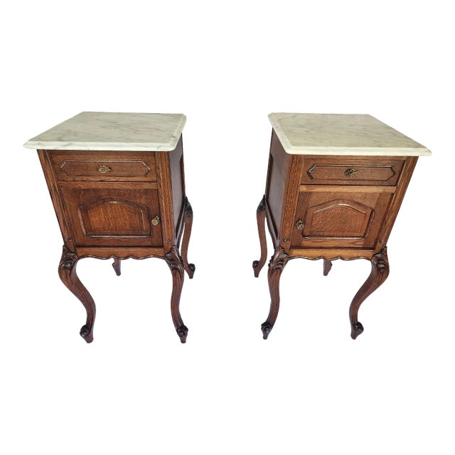 Late 19th Century Antique Pair of End Tables For Sale
