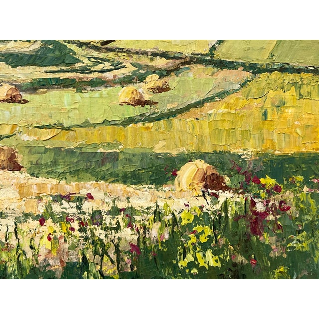 Green Scotland Landscape Art - Vintage Oil Painting of the Cullin Hills on Isle of Skye in Scottish Highlands, 1970 For Sale - Image 8 of 12