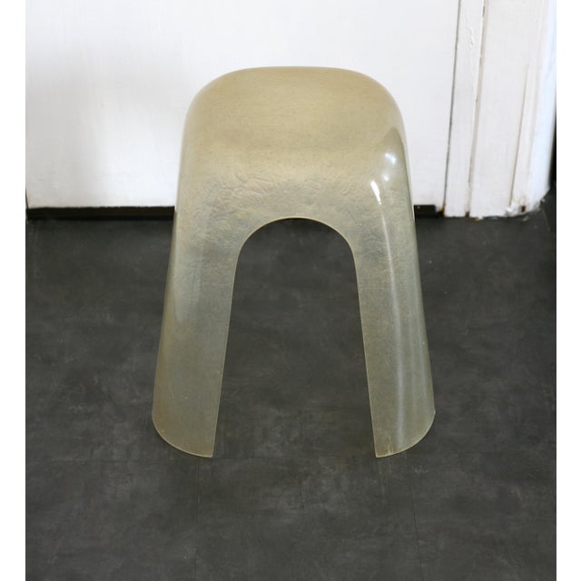 Vintage Space Age Resin Stool, 1970s For Sale - Image 3 of 14