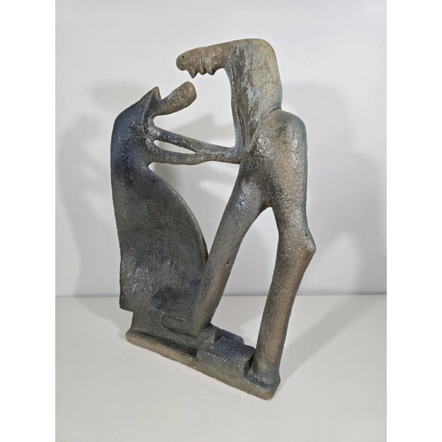 Ceramic Sculpture by Colette Coussy, France, 1980 For Sale - Image 3 of 12