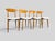 Mid-Century Italian Dining Chairs in Beech, Italy, 1960s, Set of 4 For Sale - Image 4 of 18