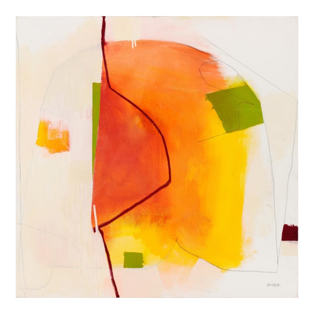 Contemporary Abstract Oil on Canvas "Emanate" by Xanda McCagg For Sale
