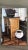 Camel Antique English Pub Pine and Wrought Iron Shelving For Sale - Image 8 of 8