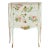 1950s Louis XV Style Chest Three Drawer Chest With Floral Design and Wooden Top For Sale