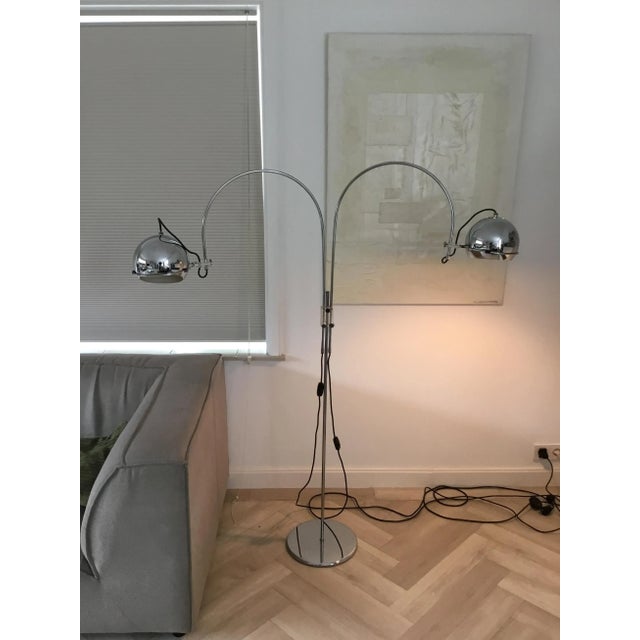 Arc Globe Floor Lamp from Gepo Amsterdam, 1970s For Sale - Image 10 of 12