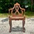 Vintage Boho Italian Fruitwood Venetian Style Cane Chair For Sale - Image 4 of 10