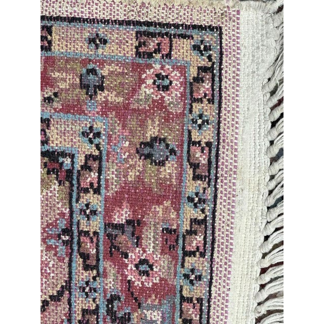 Little Vintage Silk and Wool Pakistani Rug from Bobyrugs, 1980s For Sale - Image 15 of 16