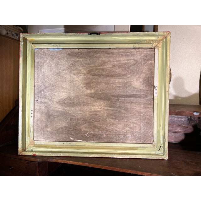 Blue Neoclassical French Blue Leather Ground Giltwood Frame With White Plaster Classical Casts For Sale - Image 8 of 9