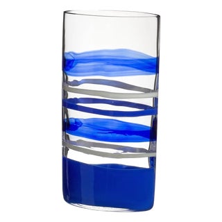 Carlo Moretti Arco Murano Mouth Blown Glass Vase For Sale