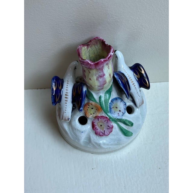 Ceramic Antique Quill/Pen Holder For Sale - Image 7 of 9