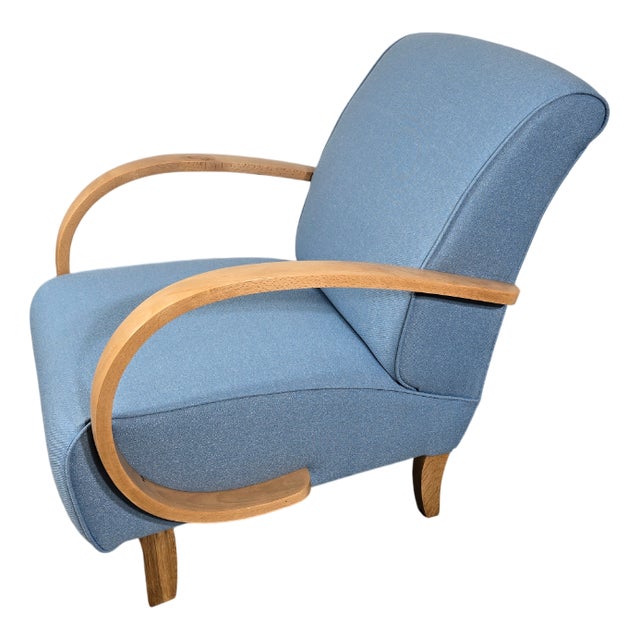 Art Deco Lounge Chair by Jindrich Halabala, 1940s For Sale