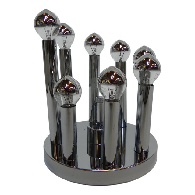 Eight-Light Ceiling Lamp from Sciolari, 1970s For Sale