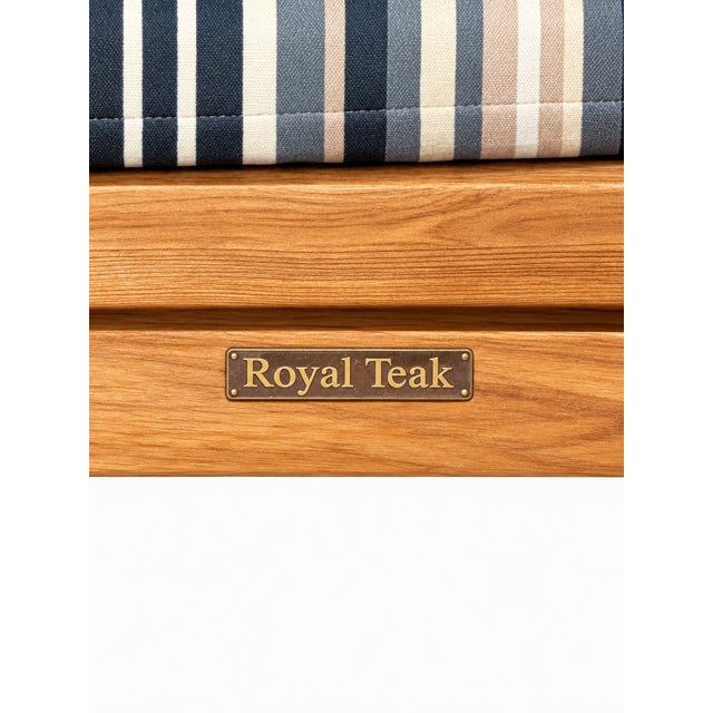 Royal Teak Patio Set Table and 4 Chairs For Sale In San Diego - Image 6 of 8