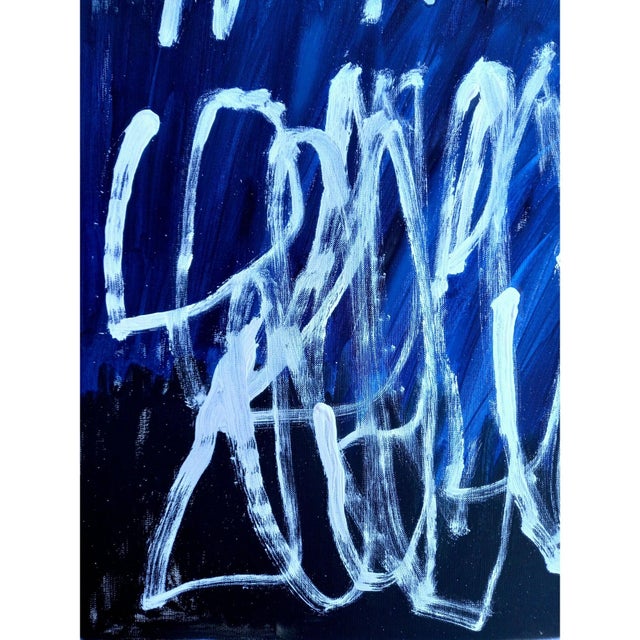 Paper Set of 4 - 'Writing' Cy Twombly Inspired Abstract Original Art Installation by Diane Grant For Sale - Image 7 of 13