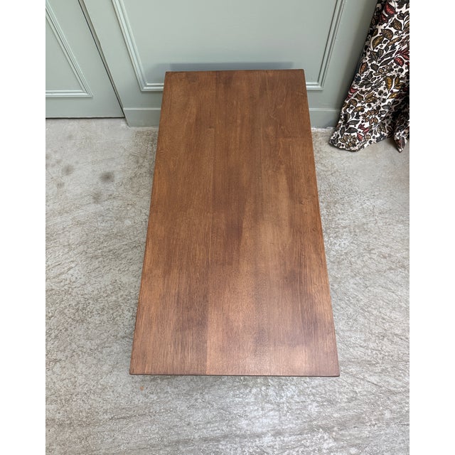 Wood Small Farmhouse Coffee Table, 1970s For Sale - Image 7 of 8