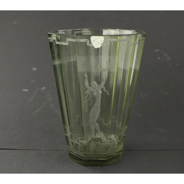 Vicke Lindstrand Vintage Vase by Vicke Lindstrand for Orrefors, 1930s For Sale - Image 4 of 6