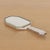 Art Deco 1930s French Art Deco Silver Beveled Hand Mirror For Sale - Image 3 of 11