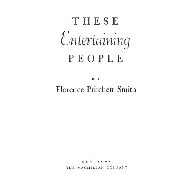 SMITH, Florence Pritchett [350] pp. The Macmillan Company 1966 Third Printing 9 1/2" x 6 1/2 Concluding “delicious food...