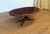 Traditional Oval Mahogany Cocktail Table by Leighton Hall - Showroom Sample For Sale In Atlanta - Image 6 of 14