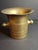 Antique Judaica Brass Mortar and Pestle Set Heavy 7.5lb Heavy Cast Found J. Greenstein Provenance For Sale - Image 11 of 18