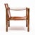 Mid-Century Modern Wood and Cognac Leather Safari Armchair For Sale - Image 4 of 9