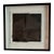 Mid-Century Abstract Mixed Media Painting in Black & White, Framed, 19.25” Square For Sale