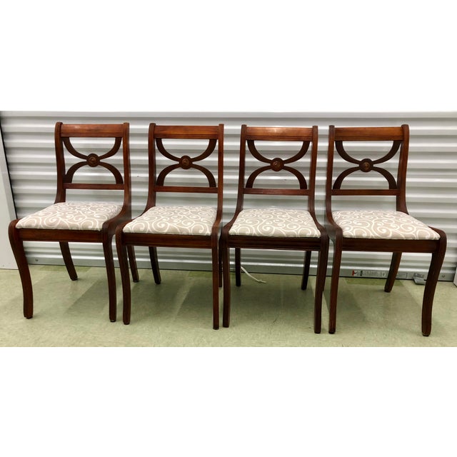 1900s American Classical Mahogany Duncan Phyfe Dining Room Chairs Set