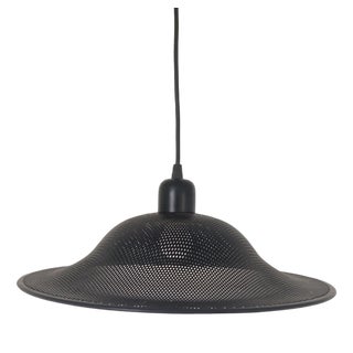 Vintage Danish Perforated Metal Lamp, 1980s For Sale