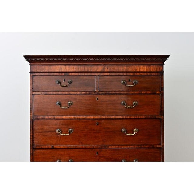English 19th Century Mahogany Chest on Chest For Sale - Image 11 of 13