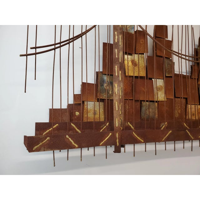 Curtis Jere Jere Wall Sculpture Cityscape For Sale - Image 4 of 7