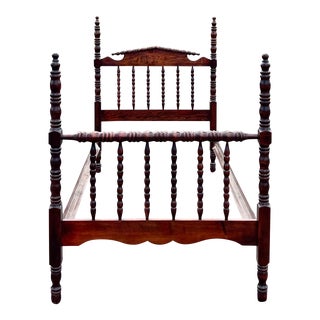 Vintage 1940’s Jenny Lind Style Spool Bed - Twin Size For Sale
