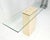 Rectangle Travertine Stone Base Glass Top Italian Console Sofa Table MINT! For Sale - Image 16 of 17