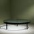 Industrial Black Round Coffee Table with Structured Glass Top by Janni van Pelt, Netherlands, 1960s For Sale - Image 3 of 10