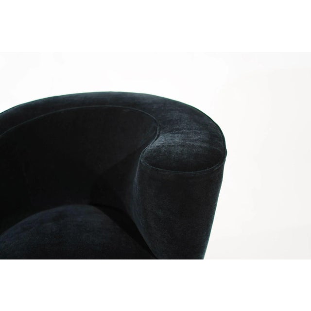 Set of Corkscrew Swivel Lounge Chairs by Vladimir Kagan in Mohair. C. 1970s For Sale - Image 10 of 11