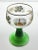 1970s Schott-Zwiesel Green & Gold Leaf 6 German Roemer Wine Glasses For Sale - Image 4 of 10