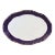 Pompadour III Cobalt & 18k Platter For Sale