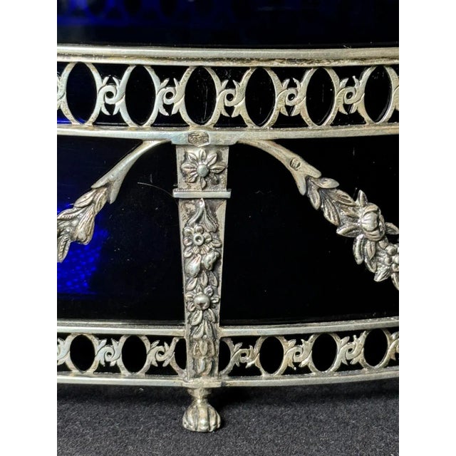 Silver 19thC Dutch P. Spoelstra Louis XVI Silver Jardiniere Bowl For Sale - Image 8 of 12