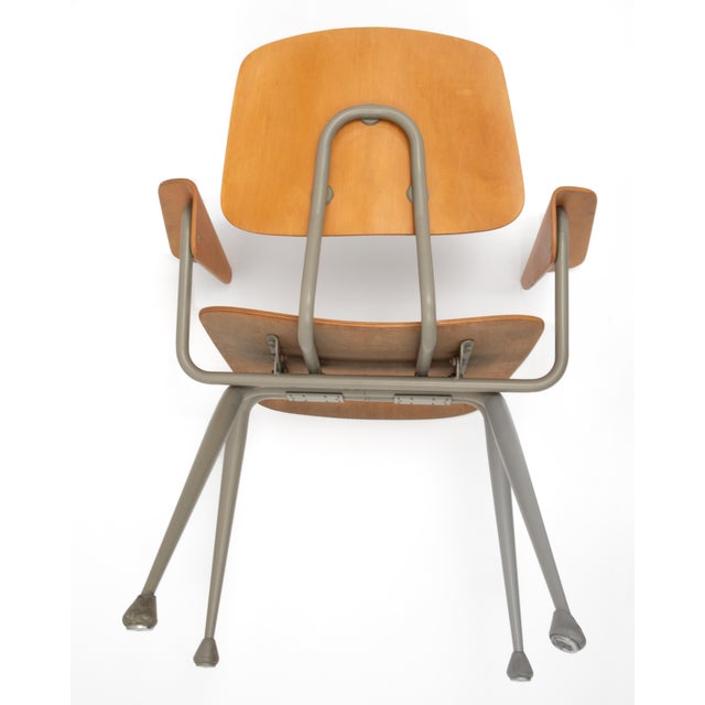 Brunswick Maple Plywood Armchairs After Eames DCM Jean Prouvé - A Set of Four For Sale - Image 16 of 16