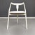 1960s Mid-Century Italian Modern White Wood and Fabric Chairs, 1960s, Set of 6 For Sale - Image 5 of 14