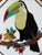 Marble Table Top With Mosaic Inlay of a Toucan Bird For Sale - Image 4 of 9