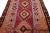 Tribal Vintage Kilim Red Handmade Flatweave Tribal Motif Wool Runner For Sale - Image 3 of 10