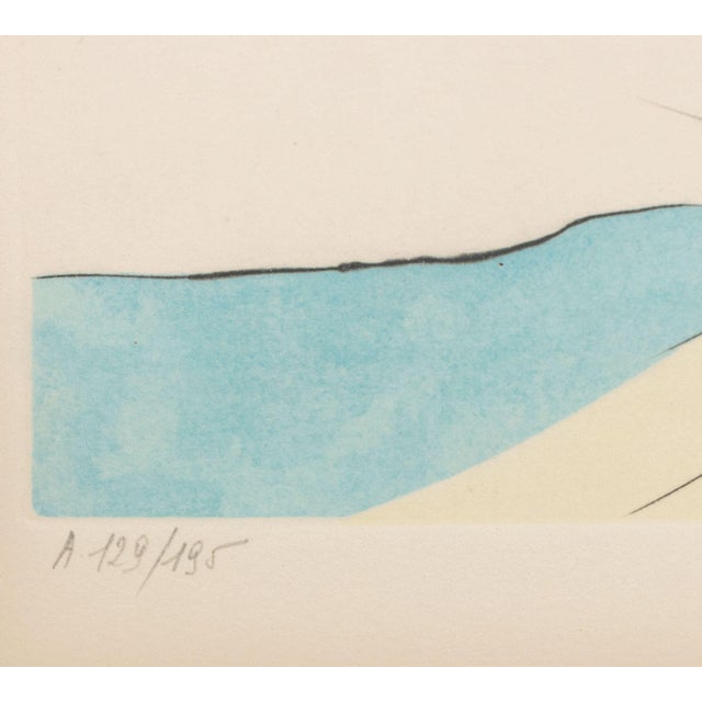 Sky Blue Salvador Dali "Freud a Tete D'Escargot" Etching For Sale - Image 8 of 10